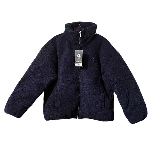 Fourlaps Polar Quilted Sherpa Jacket Navy/Cornflower Size M NWT - Picture 10 of 12